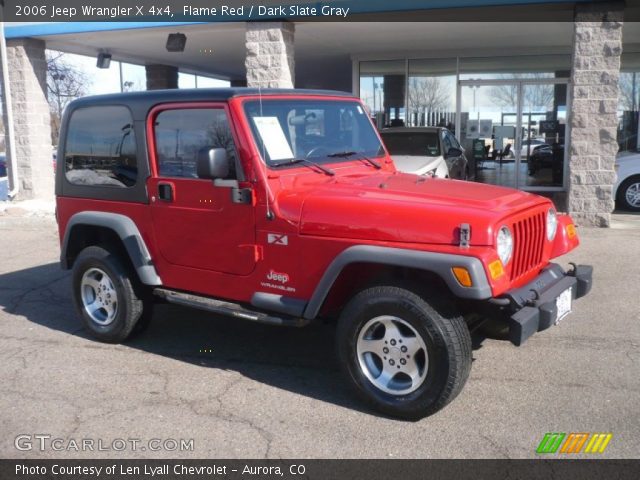 2006 Jeep Wrangler X 4x4 in Flame Red