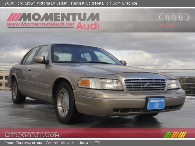 2000 Ford Crown Victoria LX Sedan in Harvest Gold Metallic