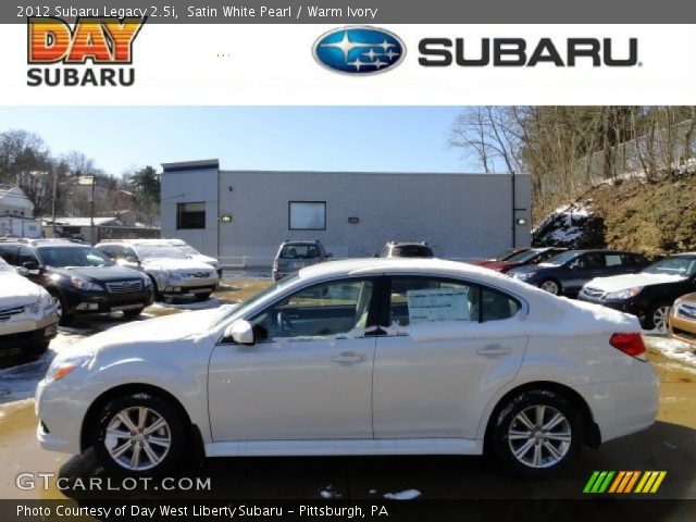 2012 Subaru Legacy 2.5i in Satin White Pearl