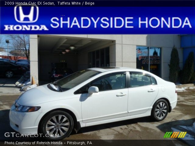2009 Honda Civic EX Sedan in Taffeta White