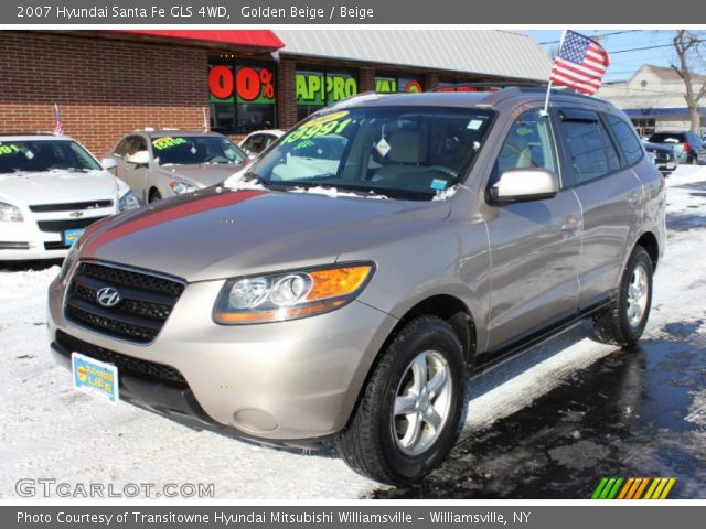2007 Hyundai Santa Fe GLS 4WD in Golden Beige