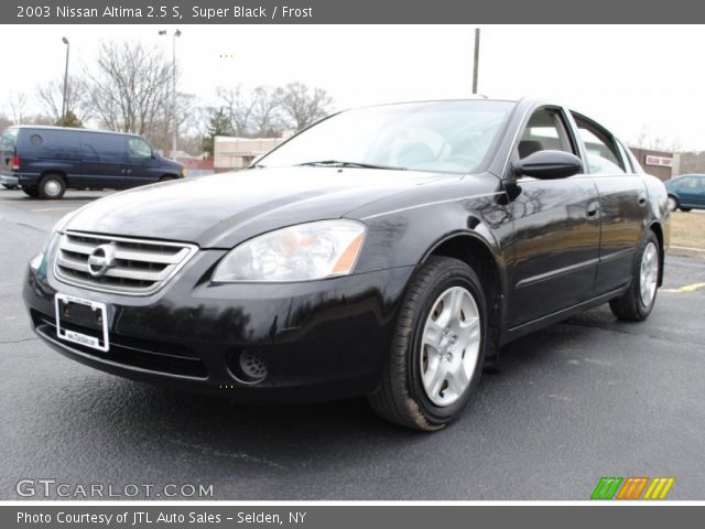 2003 Nissan Altima 2.5 S in Super Black