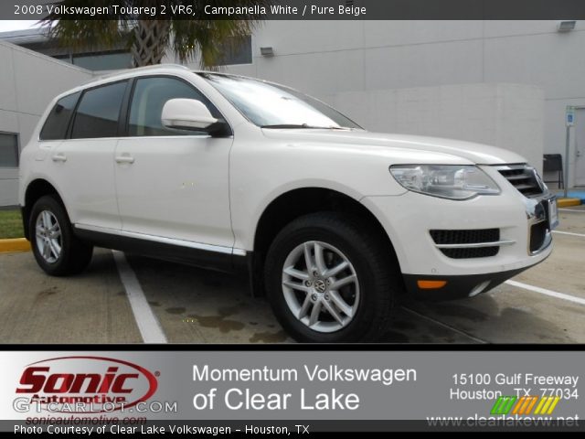 2008 Volkswagen Touareg 2 VR6 in Campanella White