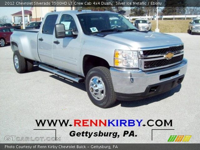 2012 Chevrolet Silverado 3500HD LT Crew Cab 4x4 Dually in Silver Ice Metallic