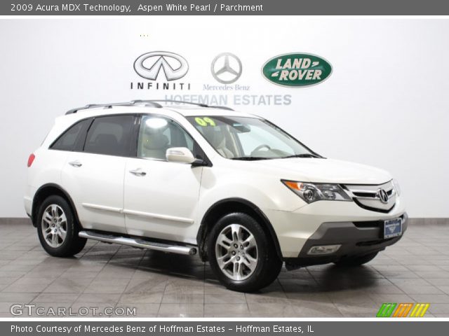 2009 Acura MDX Technology in Aspen White Pearl