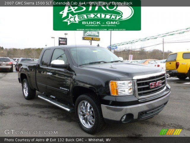 2007 GMC Sierra 1500 SLT Extended Cab 4x4 in Onyx Black