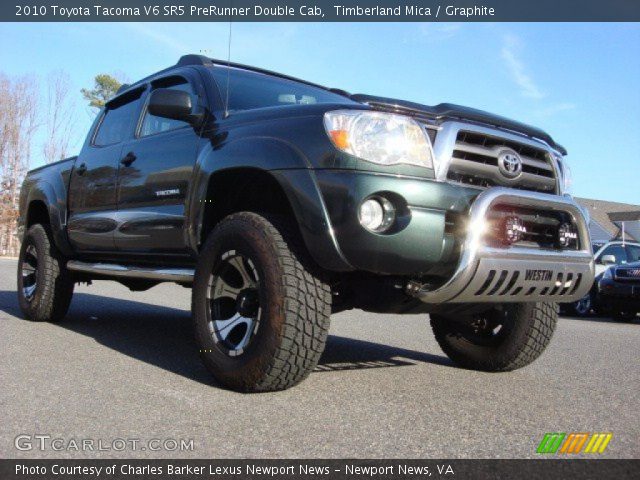 2010 Toyota Tacoma V6 SR5 PreRunner Double Cab in Timberland Mica