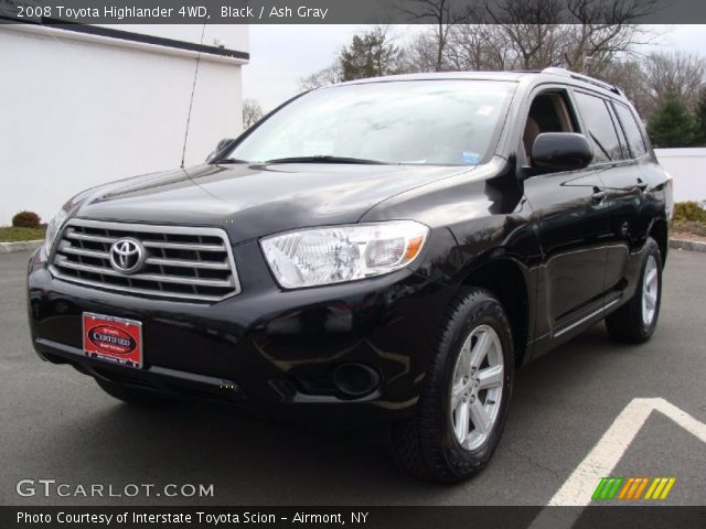2008 Toyota Highlander 4WD in Black