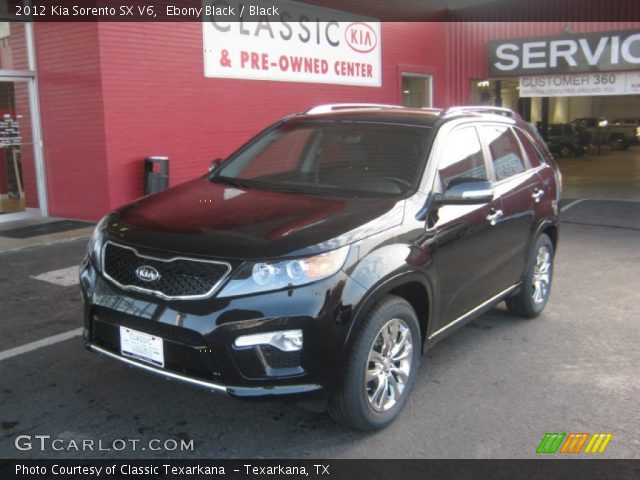 2012 Kia Sorento SX V6 in Ebony Black