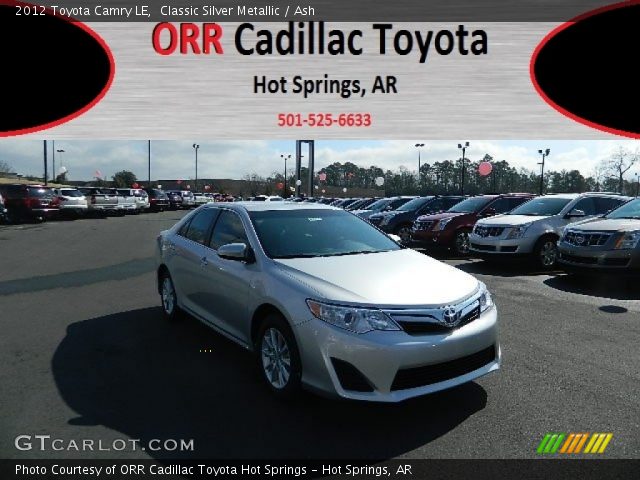 2012 Toyota Camry LE in Classic Silver Metallic