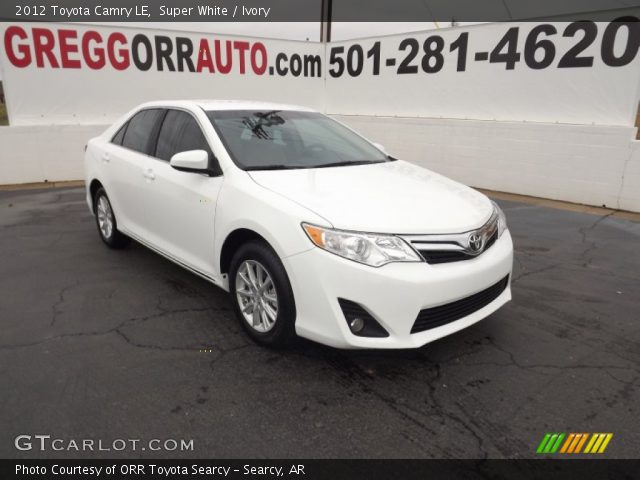 2012 Toyota Camry LE in Super White