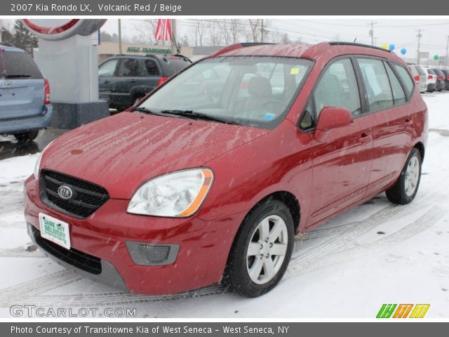 2007 Kia Rondo LX in Volcanic Red