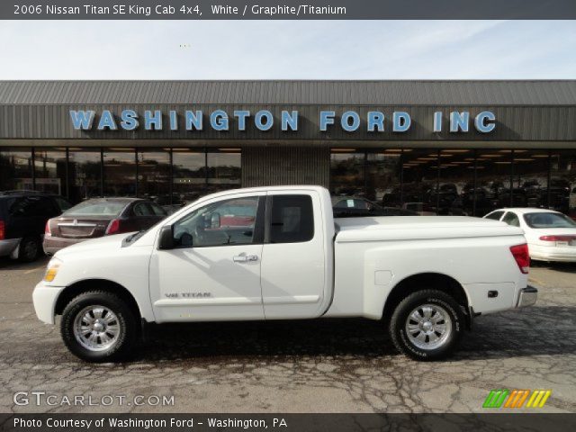 2006 Nissan Titan SE King Cab 4x4 in White