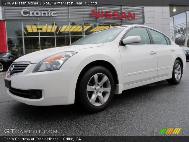 2009 Nissan Altima 2.5 SL in Winter Frost Pearl