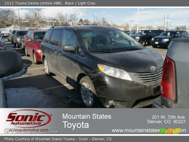 2012 Toyota Sienna Limited AWD in Black