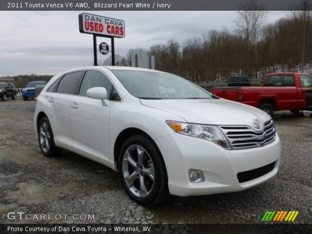 2011 Toyota Venza V6 AWD in Blizzard Pearl White