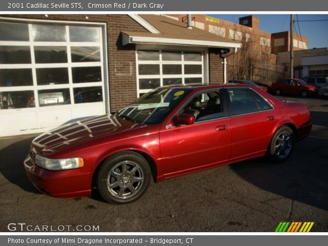 2001 Cadillac Seville STS in Crimson Red