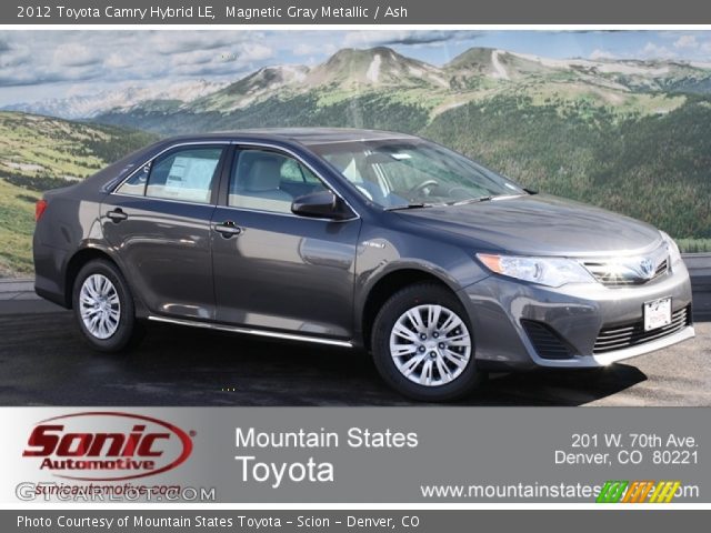 2012 Toyota Camry Hybrid LE in Magnetic Gray Metallic