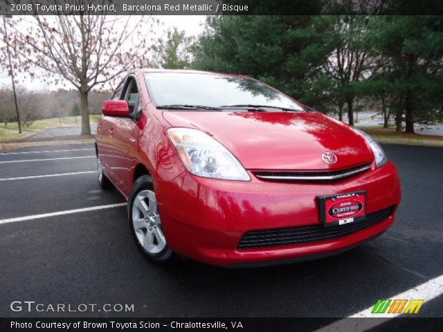 2008 Toyota Prius Hybrid in Barcelona Red Metallic