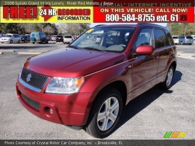 2008 Suzuki Grand Vitara Luxury in Moab Red Metallic