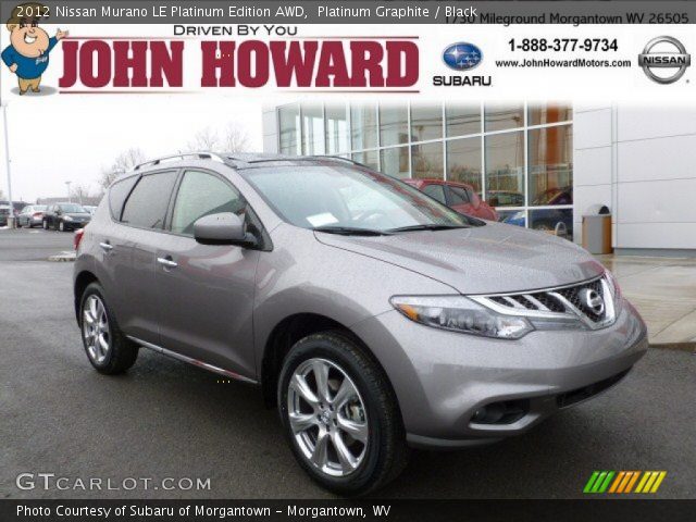 2012 Nissan Murano LE Platinum Edition AWD in Platinum Graphite