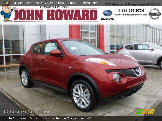 2012 Nissan Juke SL AWD in Cayenne Red