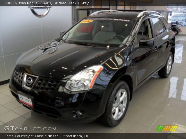 2008 Nissan Rogue SL AWD in Wicked Black