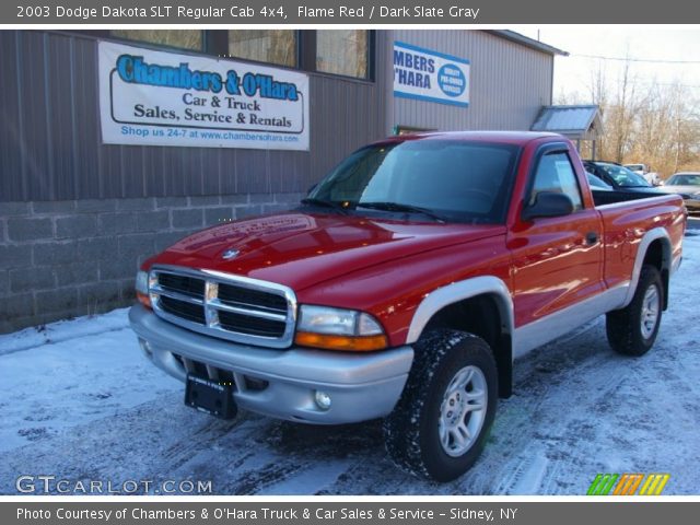 2003 Dodge Dakota SLT Regular Cab 4x4 in Flame Red