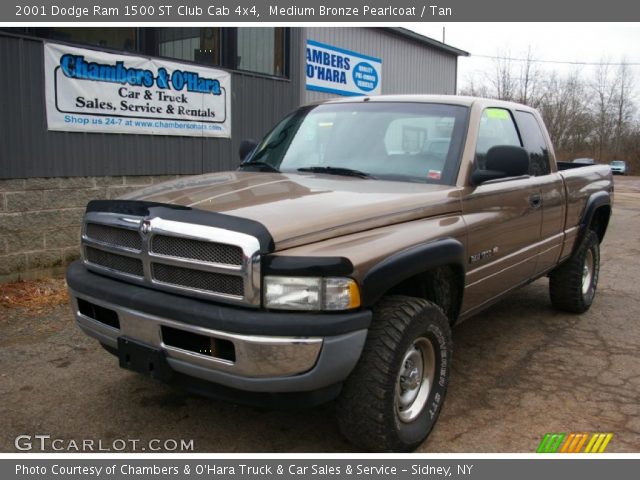 2001 Dodge Ram 1500 ST Club Cab 4x4 in Medium Bronze Pearlcoat