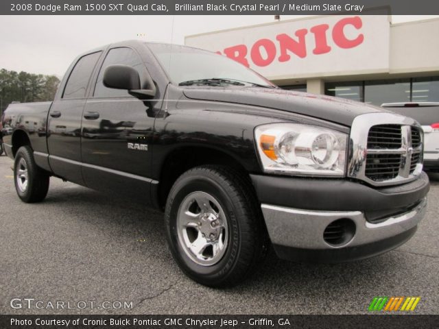 2008 Dodge Ram 1500 SXT Quad Cab in Brilliant Black Crystal Pearl