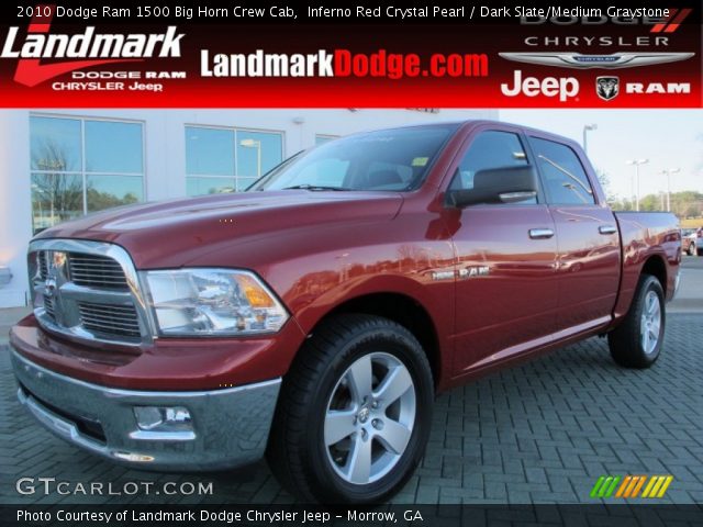 2010 Dodge Ram 1500 Big Horn Crew Cab in Inferno Red Crystal Pearl