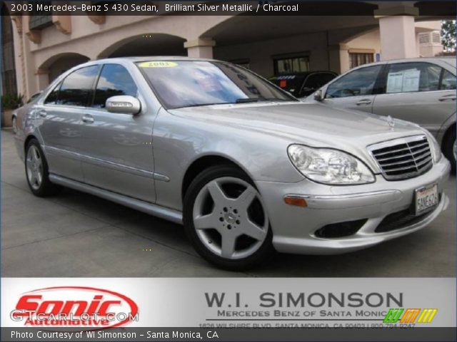 2003 Mercedes-Benz S 430 Sedan in Brilliant Silver Metallic