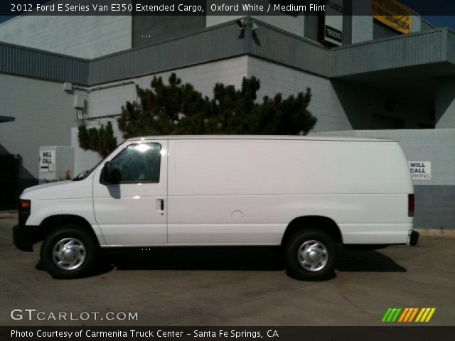 2012 Ford E Series Van E350 Extended Cargo in Oxford White