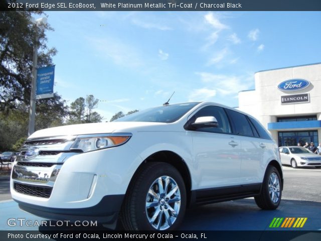 2012 Ford Edge SEL EcoBoost in White Platinum Metallic Tri-Coat