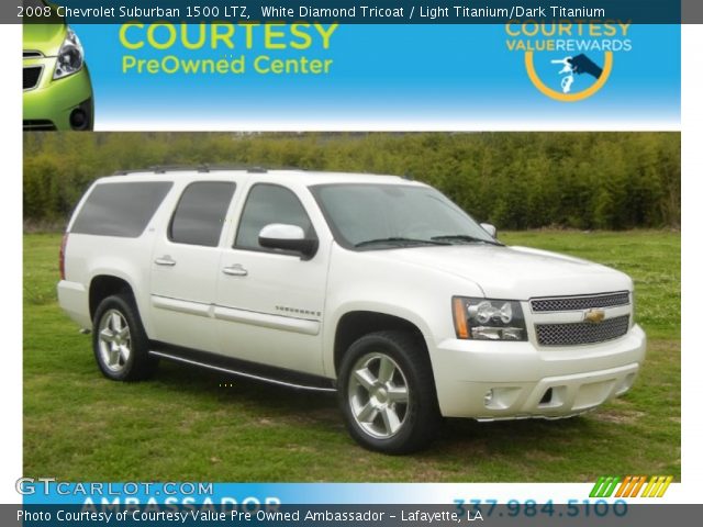 2008 Chevrolet Suburban 1500 LTZ in White Diamond Tricoat