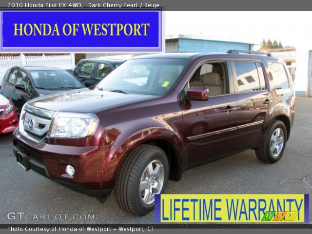 2010 Honda Pilot EX 4WD in Dark Cherry Pearl