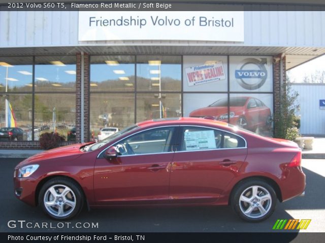 2012 Volvo S60 T5 in Flamenco Red Metallic