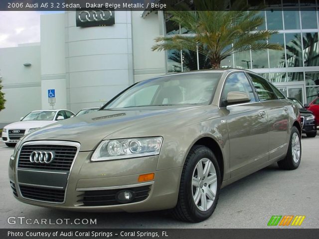 2006 Audi A6 3.2 Sedan in Dakar Beige Metallic