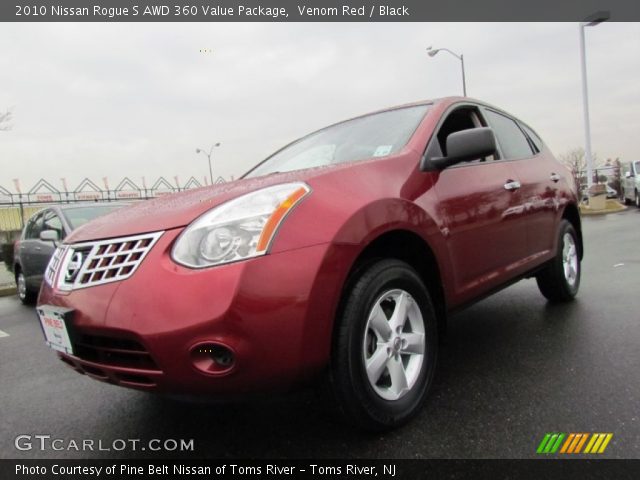 2010 Nissan Rogue S AWD 360 Value Package in Venom Red