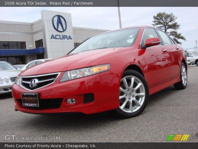 2008 Acura TSX Sedan in Milano Red