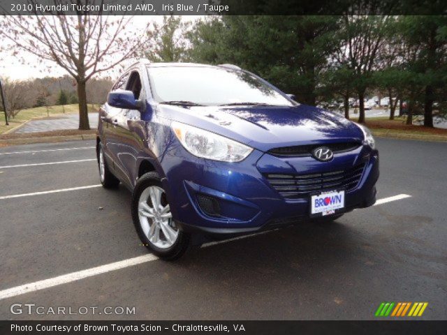 2010 Hyundai Tucson Limited AWD in Iris Blue