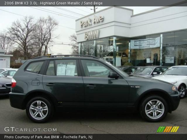 2006 BMW X3 3.0i in Highland Green Metallic