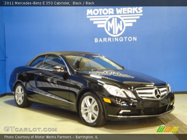 2011 Mercedes-Benz E 350 Cabriolet in Black