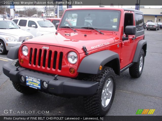 2011 Jeep Wrangler Rubicon 4x4 in Flame Red