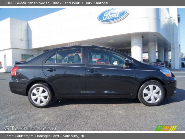2008 Toyota Yaris S Sedan in Black Sand Pearl