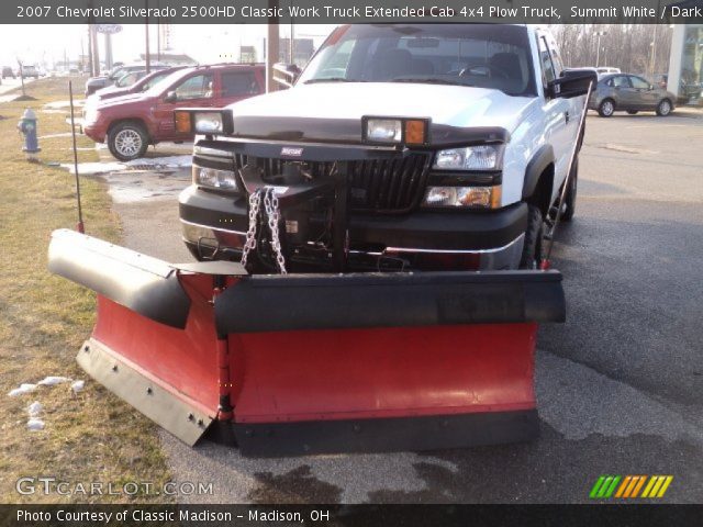 2007 Chevrolet Silverado 2500HD Classic Work Truck Extended Cab 4x4 Plow Truck in Summit White