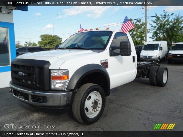 2008 Ford F450 Super Duty XL Regular Cab Chassis in Oxford White