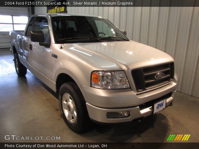 2004 Ford F150 STX SuperCab 4x4 in Silver Metallic