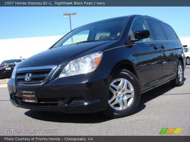2007 Honda Odyssey EX-L in Nighthawk Black Pearl