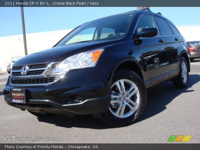2011 Honda CR-V EX-L in Crystal Black Pearl